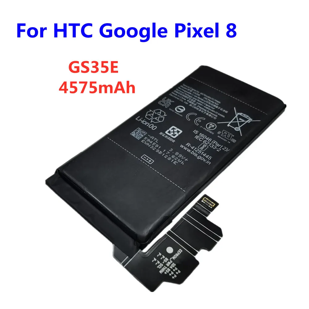 

New Origina Battery GS35E For Google Pixel 8 HTC Pixel8 Phone Batteries 4575mAh