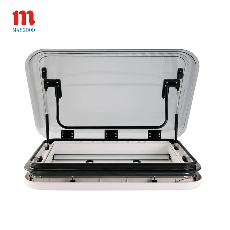 800*500mm Aluminum Alloy Camper Van Roof Window Caravan Roof Light And Rv Roof Skylight