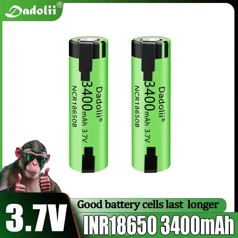 High quality 18650 lithium-ion rechargeable battery 3.7 V 3400 mAh DIY nickel battery