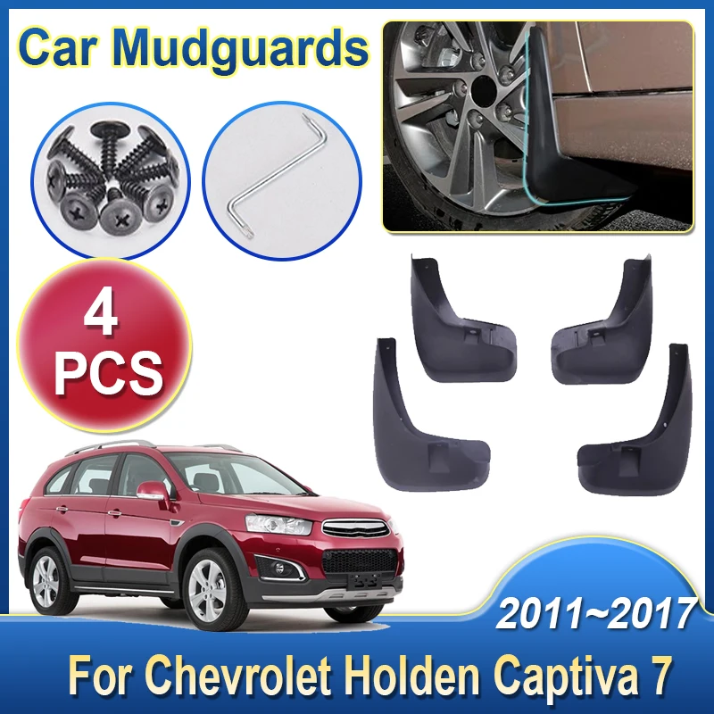 Car Mud Flaps For Chevrolet Holden Captiva 7 2011 2012~2017 Front Rear Fenders Mudguards Mudflaps Splash Guards Anti Accessories