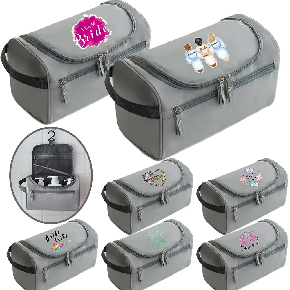 Wash Pouch Luxurious Portable High Quality Storage Pack Bride Printing Series Essential for Reusable Travel Shower Bag
