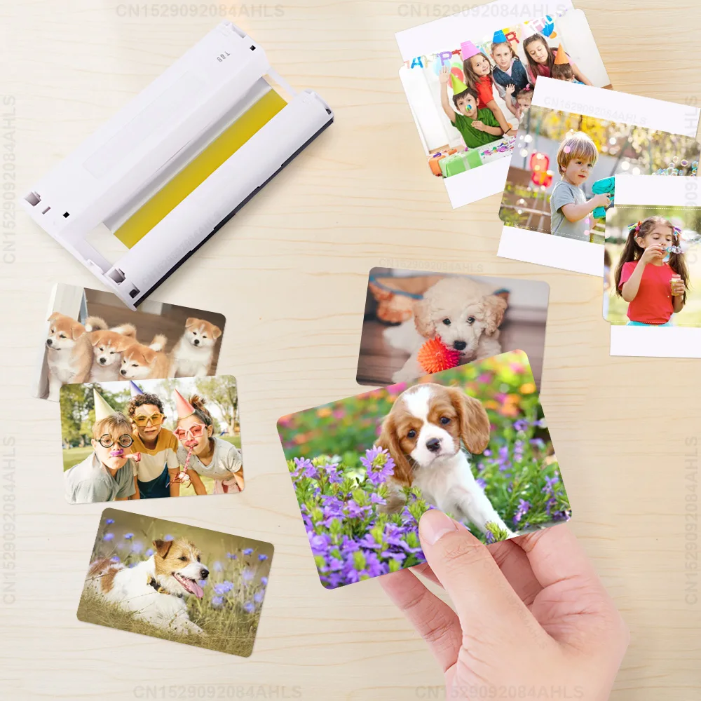 3 inch Photo Paper Set Compatible Canon Selphy3 inch Paper Ink Cartridge for Canon Selphy CP1300 CP1500 CP1200 CP1000 with Tray