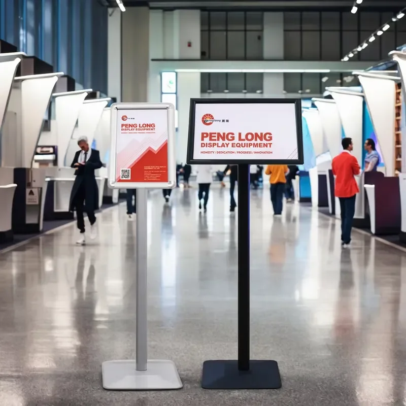Steel Floor Standing A4 Signage Stand Poster Display Stand Restaurant Menu Board Display Signage