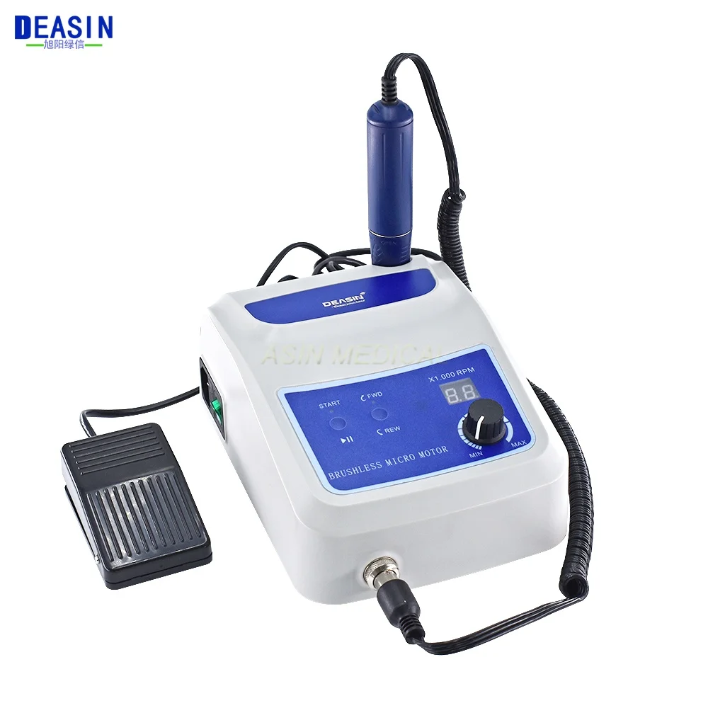 Dental 50,000RPM laboratory Micromotor Non-Carbon Brushless Polishing Unit with lab handpiece dental micro motor