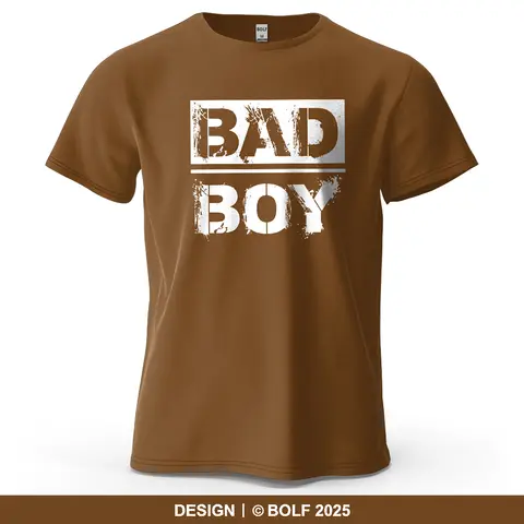 Men's Bad Boy Graphic Short Sleeve T-Shirt 100% Cotton Breathable Vintage Printed Tops Tee for Women Summer Casual Sportswear
