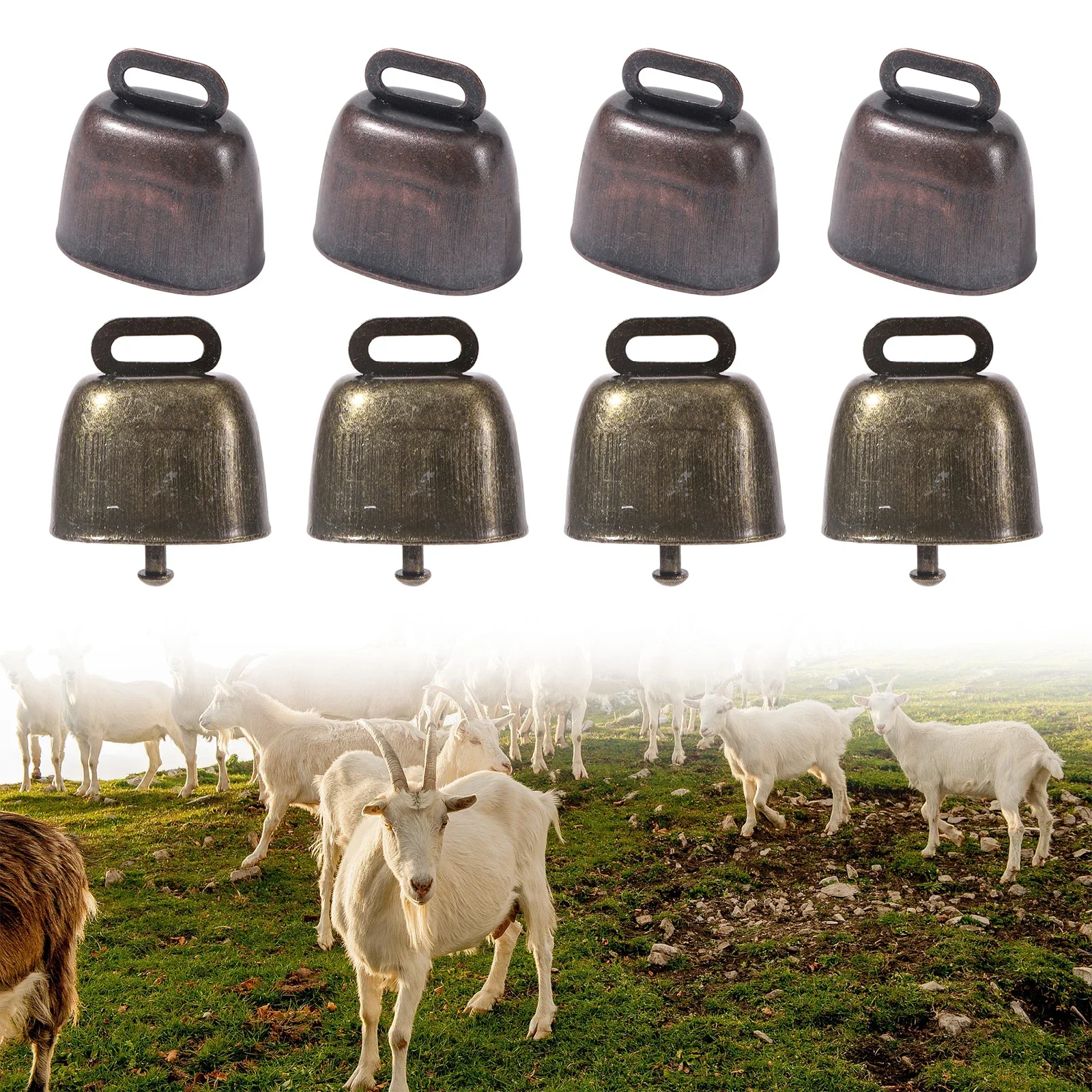 

1 Pc Copper Bell Livestock Grazing Bell Cattle, Horse And Sheep Anti-loss Pure Copper Bell Clear And Loud Farm Animal Tools