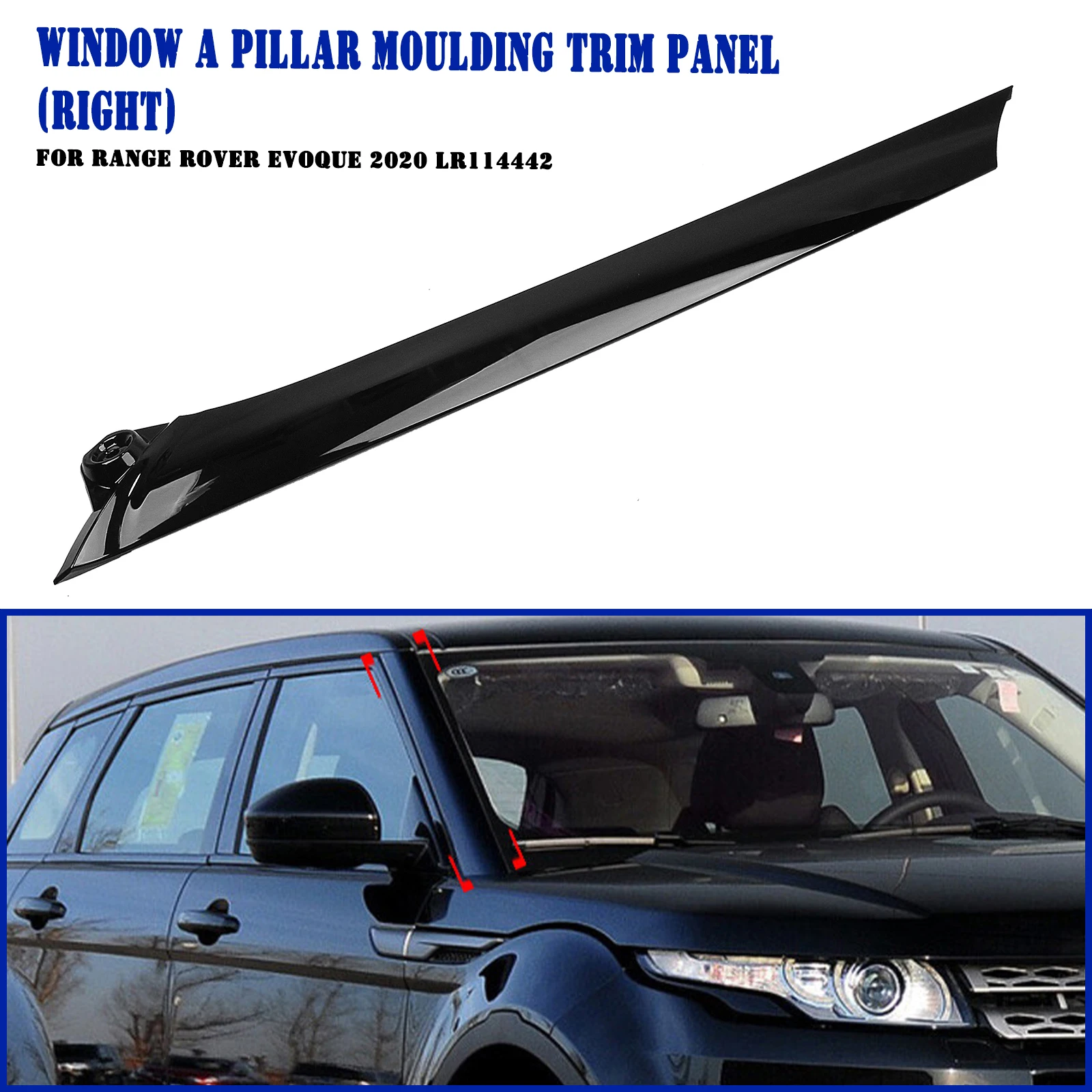 

Wind Shield A Pillar Trim Strip For Land Rover Range Rover Evoque L551 2020-2022