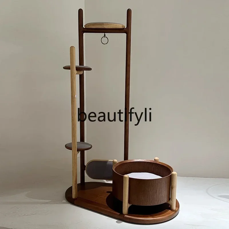 

XZ1Medieval ash walnut cat climbing frame