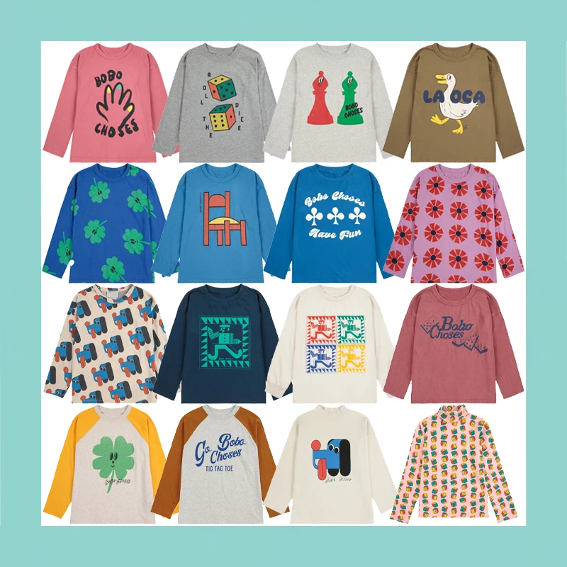 

2025 New Autumn Winter Children's Long Sleeved T-shirt Boys Round Neck Casual Top Girs Cute Printed T-shirt and Pants Set
