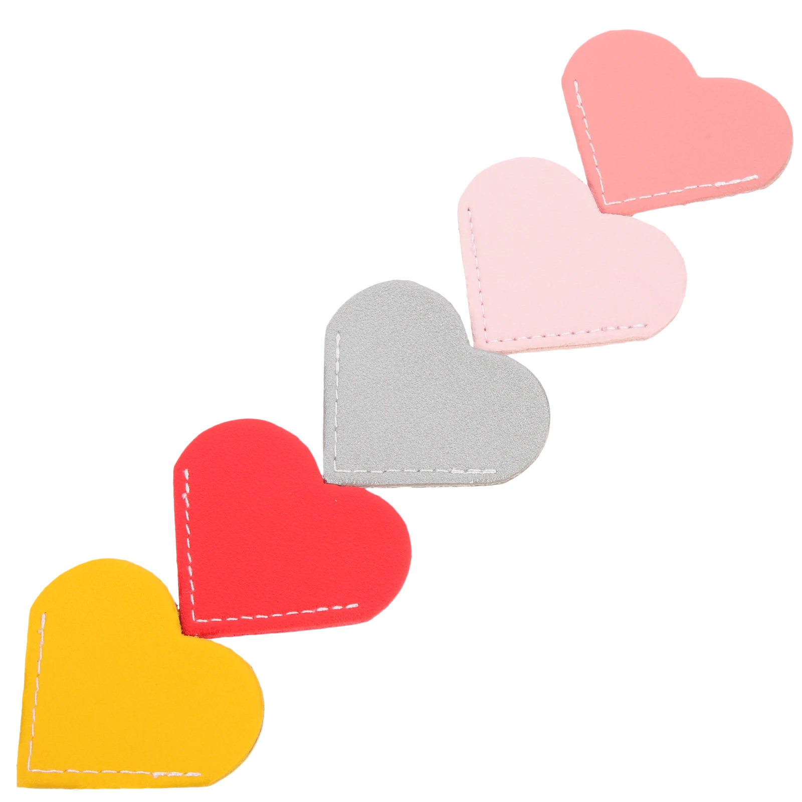 5-teilige herzförmige Lesezeichen im Vintage-Stil, Seiteneckenmarker, Retro, elegant, für Bücher, Notizbücher, Fotoalben, Sammelalben, leicht