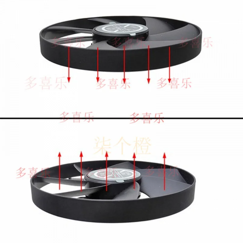 QQ مروحة تبريد بطاقة الرسومات الصامتة بدون فرش DC ذات المحمل السائل #5