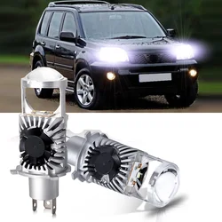2Pcs LED Projector Headlight Bulbs For NISSAN X-TRAIL X Trail T30 2001-2007 Hi-Lo High Low Beam H4 Projector Lens  8000LM 6000