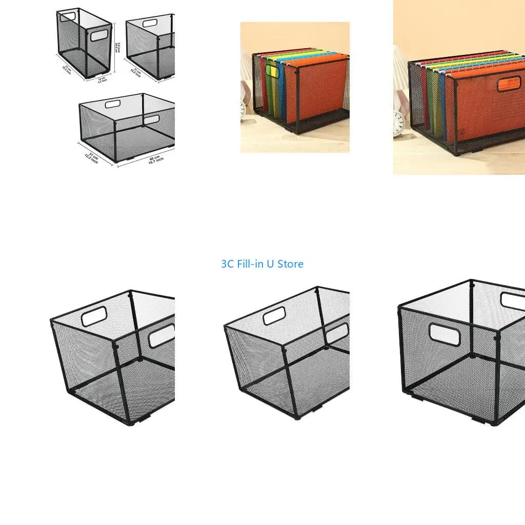 G8TA Metal Storage Case Detachable Stacking Filing Cabinet Folder Book Organizers
