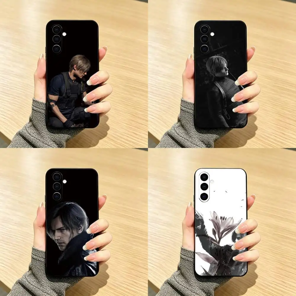 Game Resident Evil Requiem Leon  Phone Case For Samsung Galaxy A73,A72,A71,A70,A53,A52,A51,Others Soft Black Cover