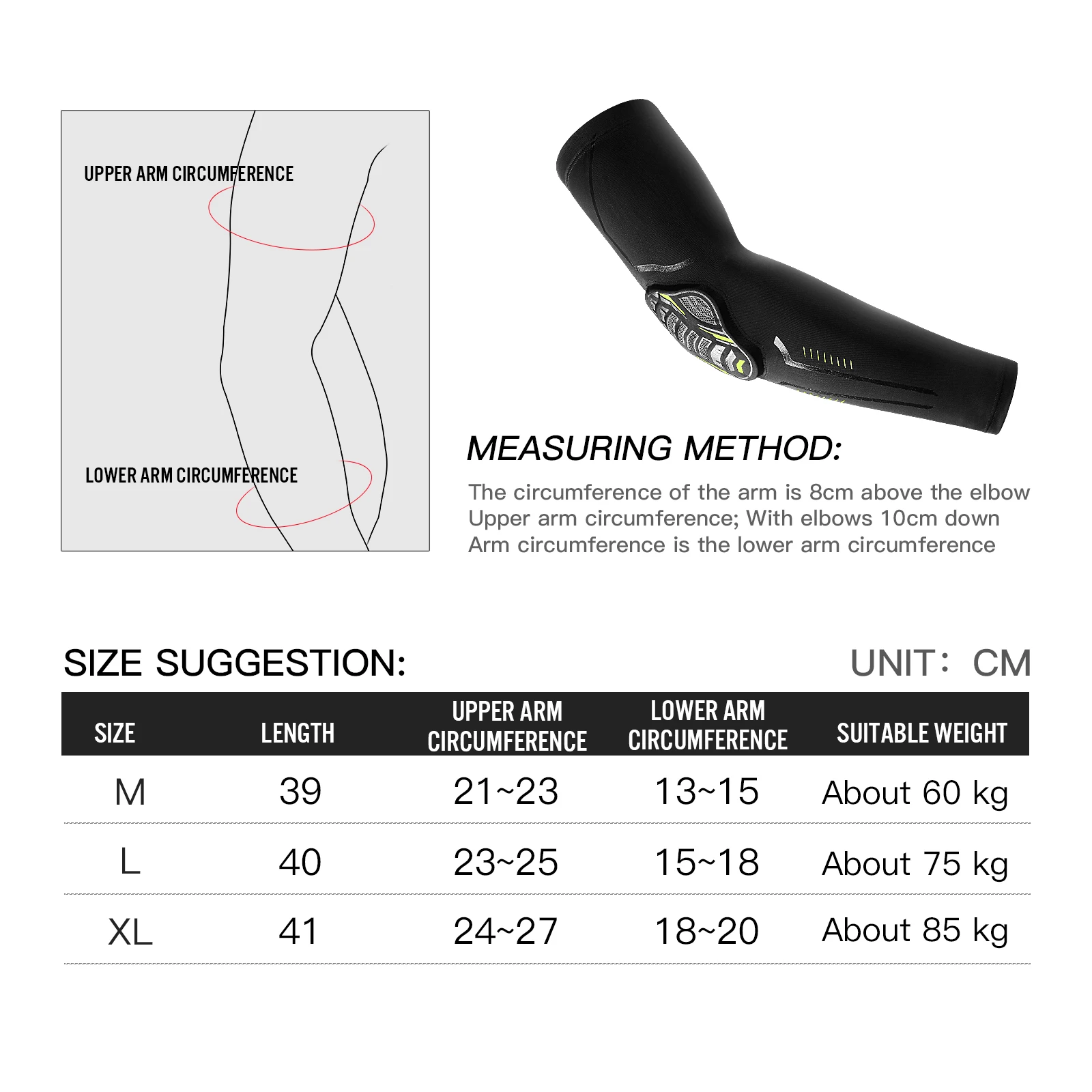 1 قطعة كرة السلة المرنة الكوع والذراع حماة اللياقة البدنية الجري وركوب الدراجات الرياضة امتصاص الصدمات العسل الكوع حماة