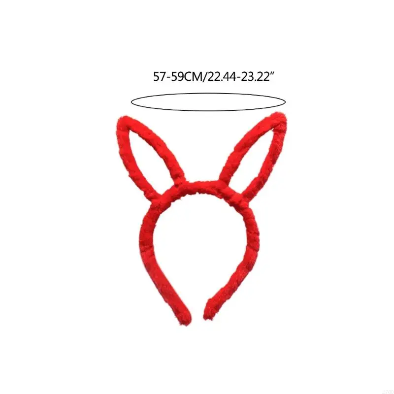 Bandeau oreilles lapin 270D en peluche, oreilles lapin pâques, Cosplay pour enfants adultes, taille unique