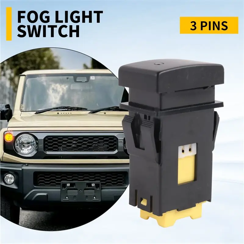 New 3 Pins Car Front Fog Lamp Light Button Switch Fit For Grand Vitara Jimny