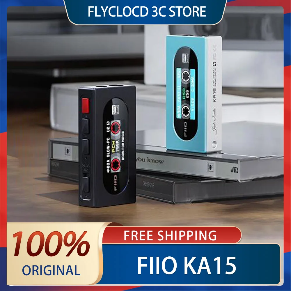 Fiio Ka15 Portable Usb Dac Headphone Amplifier Usb Dongle With 3.5mm And 4.4mm Headphone Output Custom For Music Headphones