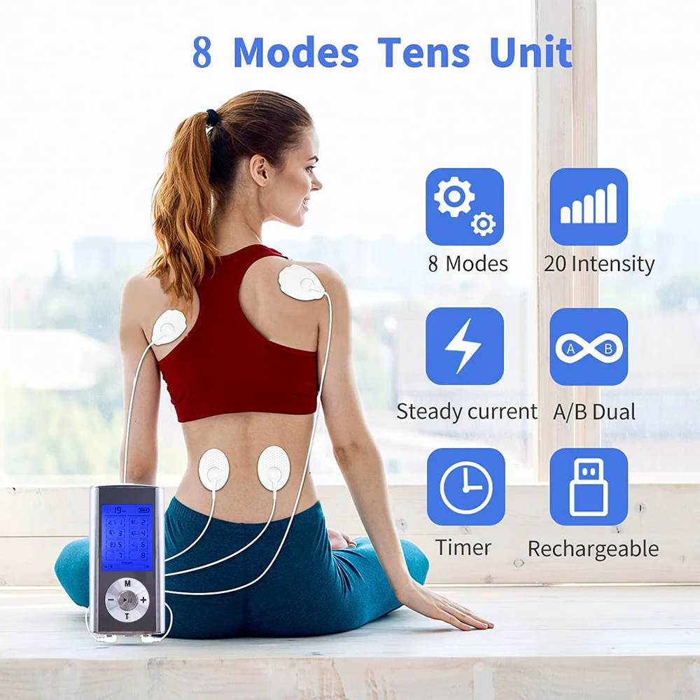 Electric Tens Muscle Stimulator Digital Muscle Therapy Full Body Massage Relax Pulse EMS Acupuncture Health Care Machine HOT