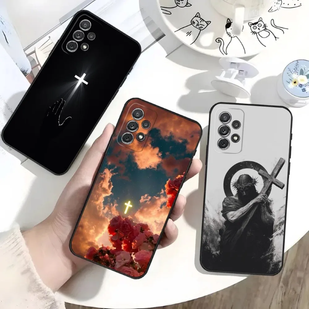 

Jesus Bible Verse Christian Phone Case For Samsung S25,S24,S21,S22,S23,S30,Ultra,S20,Plus,Fe,Lite,Note,10,9,5G Black Soft Shell