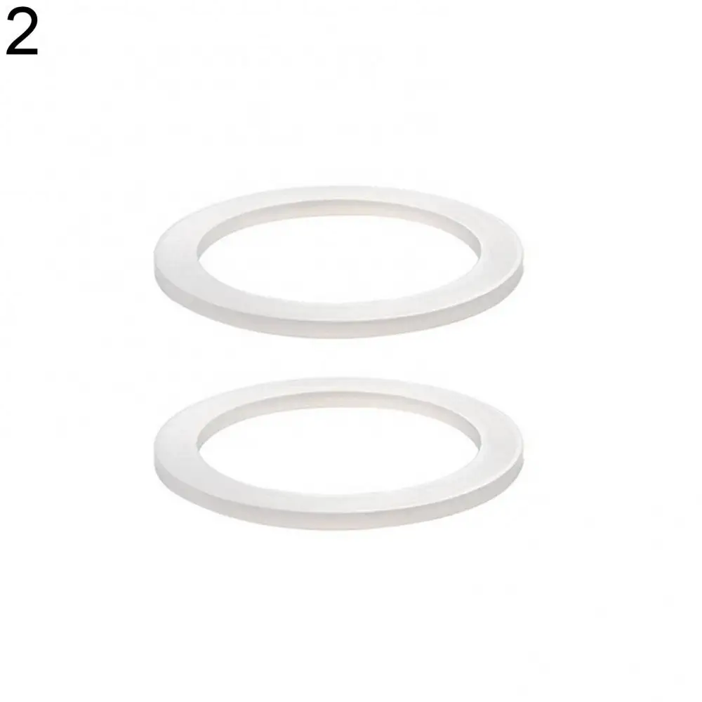 Silicone 2Pcs Sealing Ring Spacer Coffee Accessories Replacement for Moka Pot