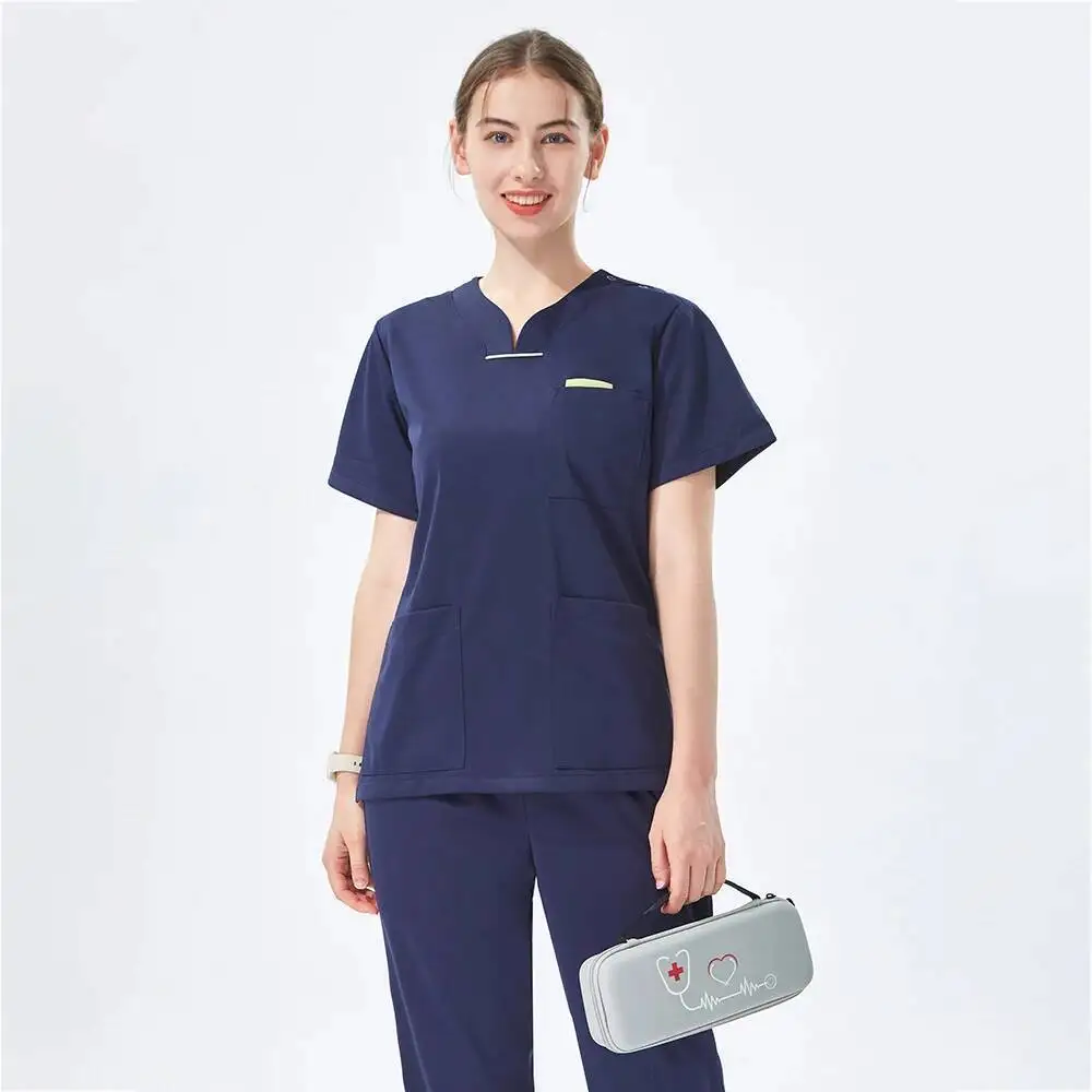 Women S Nurse Uniforms Set Medical Scrubs Dental Workwear Clothes Hunter Top Pant Poplin Surgeon Medic Scrub Suit