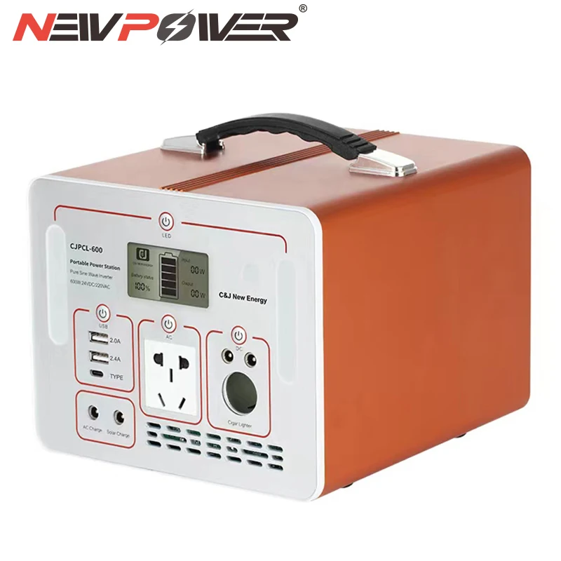 

Portable energy storage power inverter 600W 12V USB 5V 220VAC 110VAC Pure sine wave inverter power converter Charging inverter