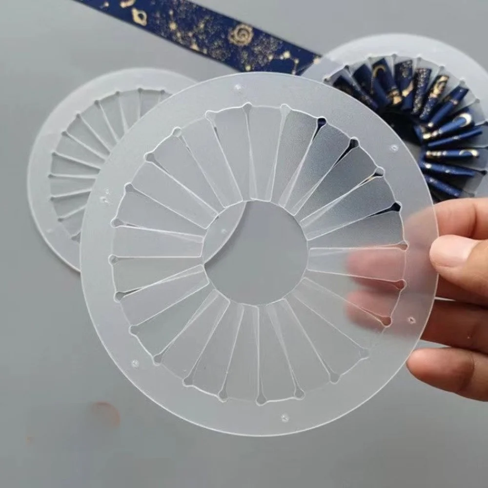 9cm 12cm 15cm Rosette Maker DIY Clear Fabric Flower Maker Ribbon Flowers Tabletop Figurines Ribbon Flower Making Tool
