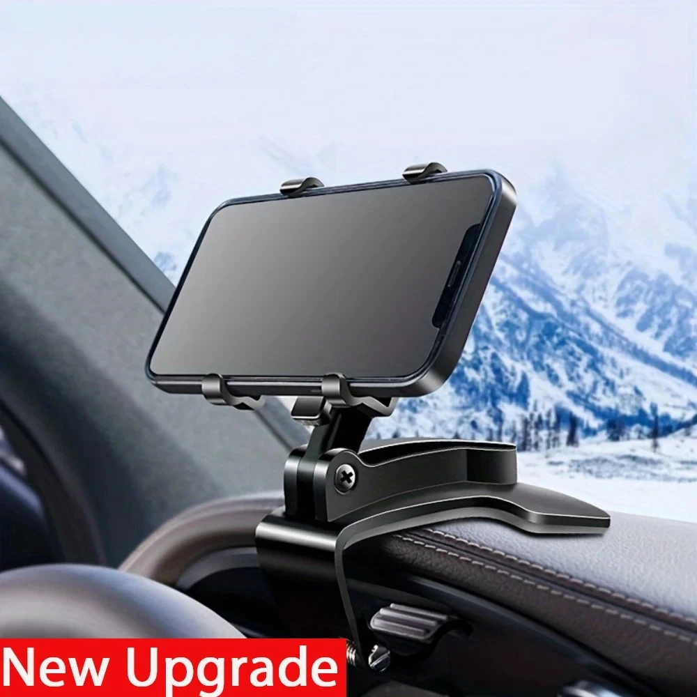 SUPPORT UNIVERSEL DE TÉLÉPHONE PORTABLE POUR VOITURE, SUPPORT DE TÉLÉPHONE POUR TABLEAU DE BORD, SUPPORT À CLIP FACILE, SUPPORT