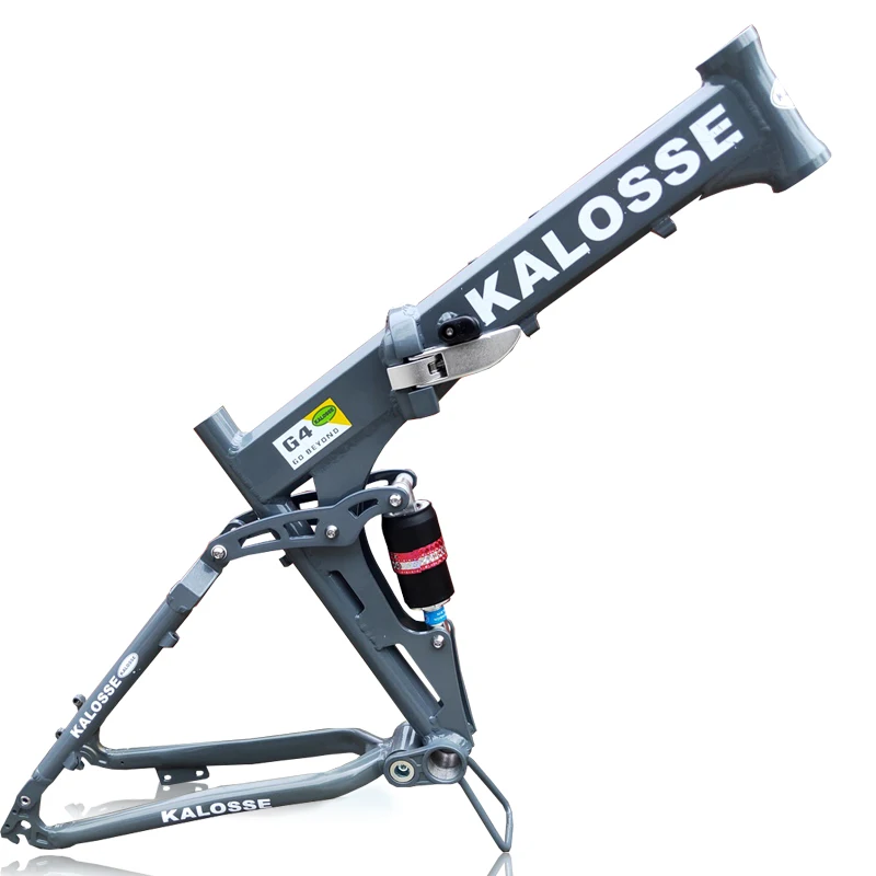 Kalosse-Foldable Mountain Bike Frame, Aluminum Alloy, 68mm Bracket Bottom, 17Inches