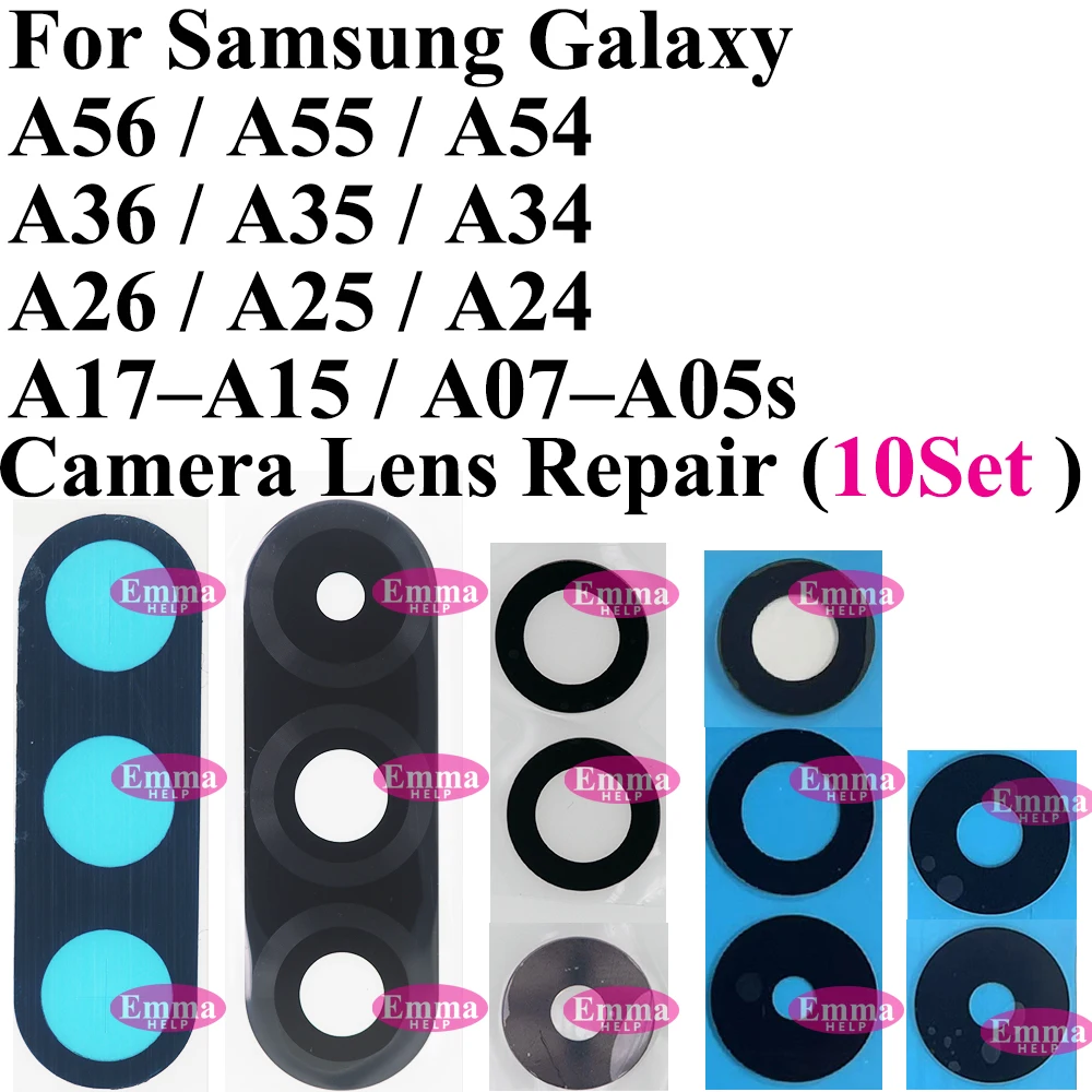 Ersatz-Rückkamera-Glaslinse für Samsung A56 A07 A17 A06 A16 A26 A36 A52s A15 A55 A35 Kameraglas mit Klebstoff – Detail 1
