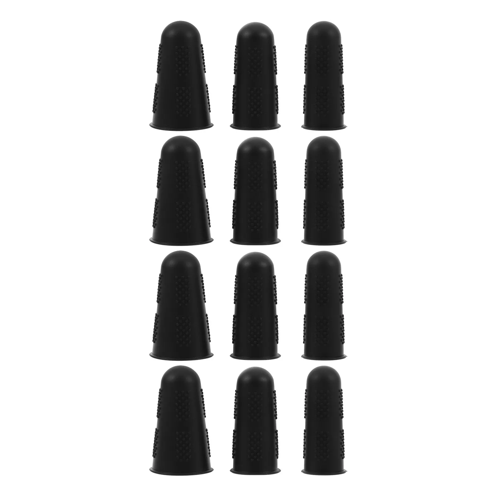 

12Pcs Silicone Finger Tip Covers Heat Insulating Anti-Slip Reusable Protective Sleeves for Sewing Crafting Hot Glue Ironing