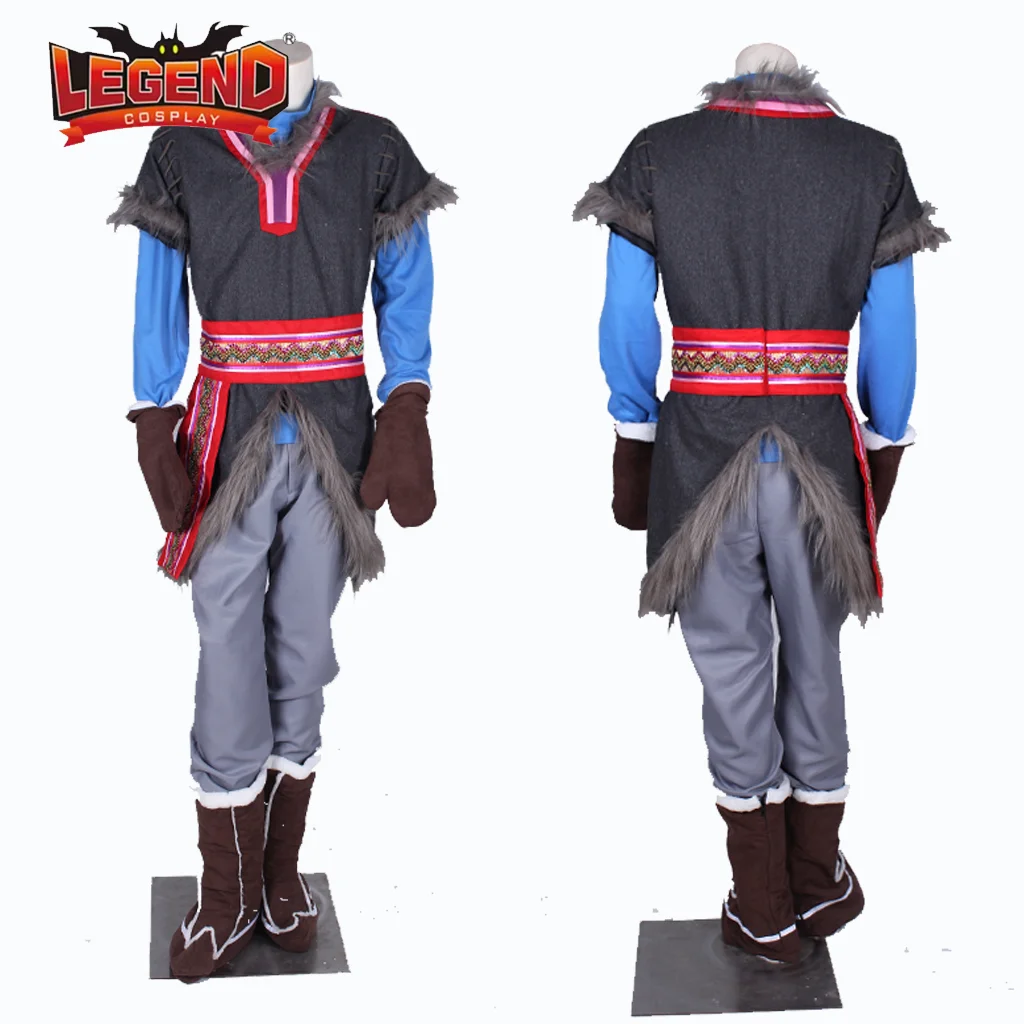 

Movie Kristoff Cosplay Costume Mens Kristoff Suit Halloween Carnival Party Outfit