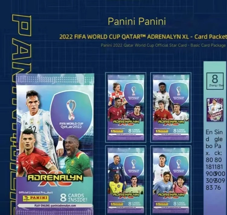 Panini Genuine 2022 Fifa Star Lionel Messi Cristiano Ronaldo Rare Collection Card Christmas Birthday Gift Toys