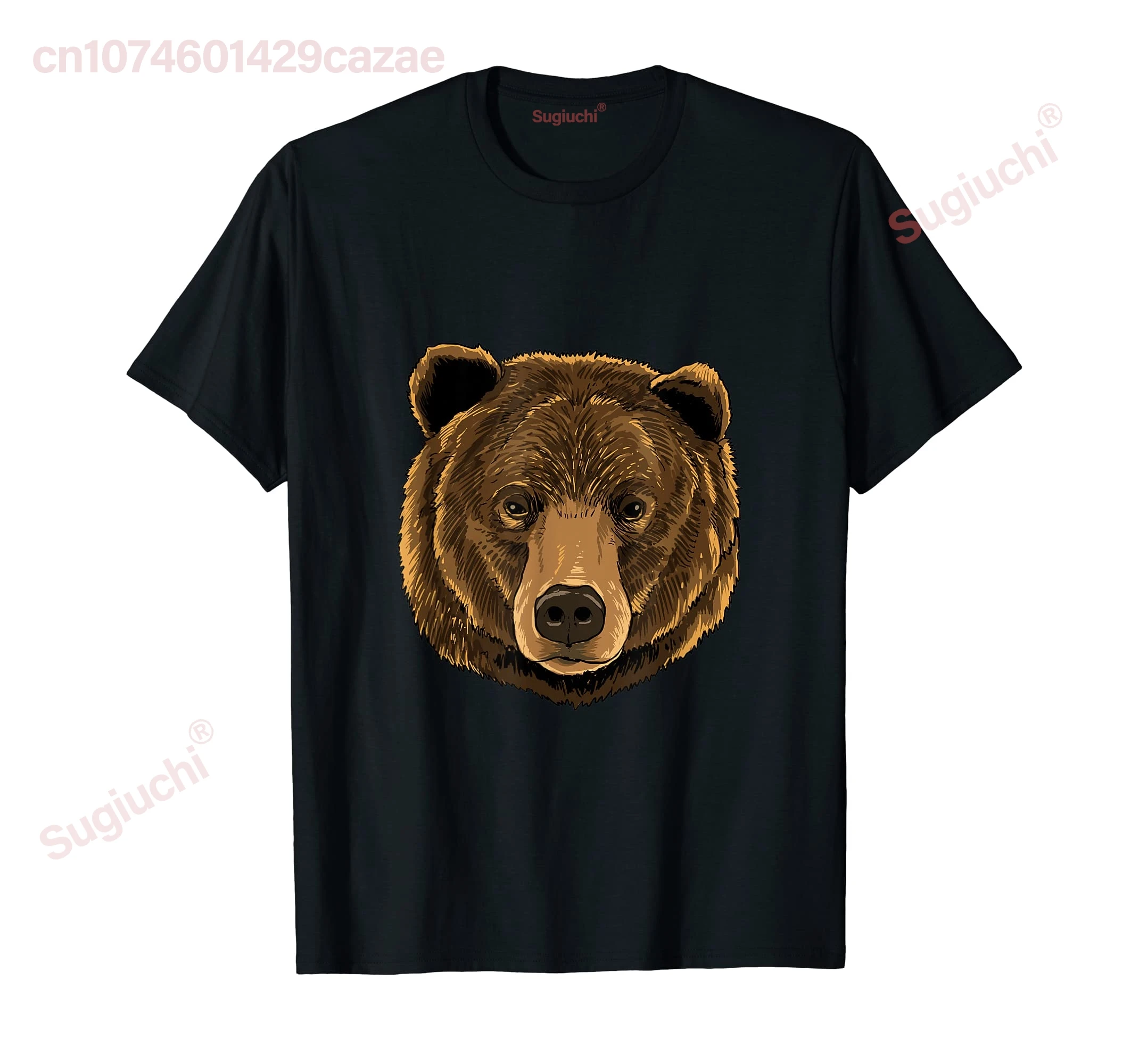 

100% Cotton Bear Head Cute Bear Lover Women Men T-Shirt MEN WOMEN UNISEX T Shirts Size S-6XL