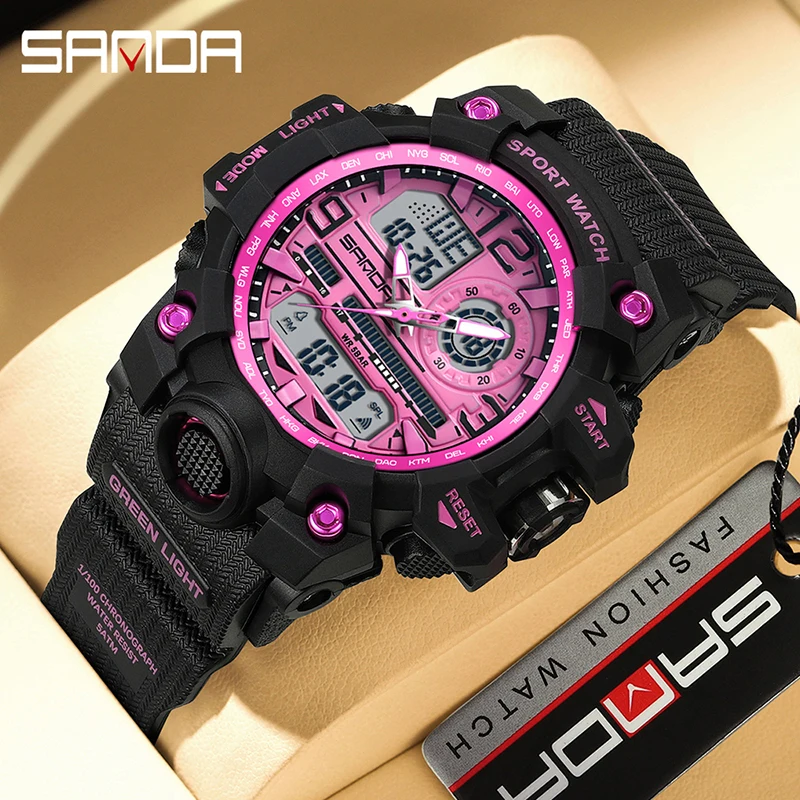 SANDA New Fashion Ladies LED Digital Sport Watch Boys Girl Watch Waterproof Students G Style Personality Quartz Wristwatch Hot