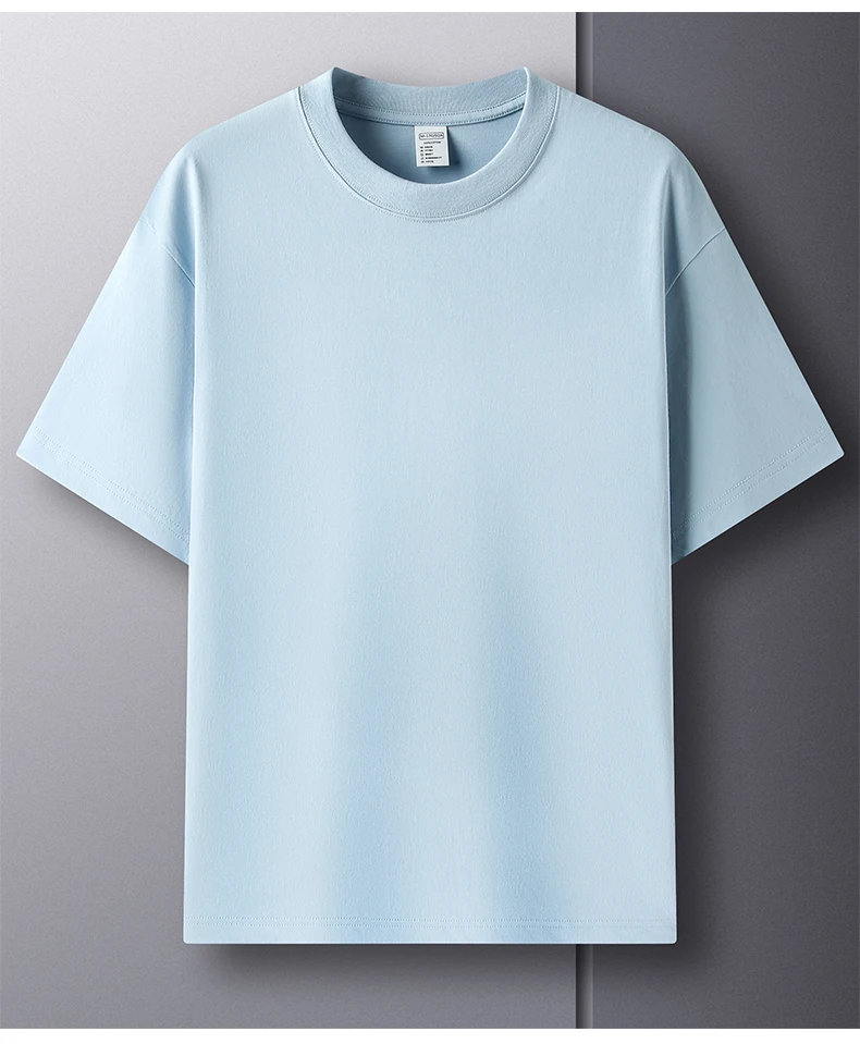 Premium Sky Blue Crew Neck T-Shirt — Soft 100% Cotton Essential Tee S20c549c60ccf4b84b2b5c91c6b616c1a2