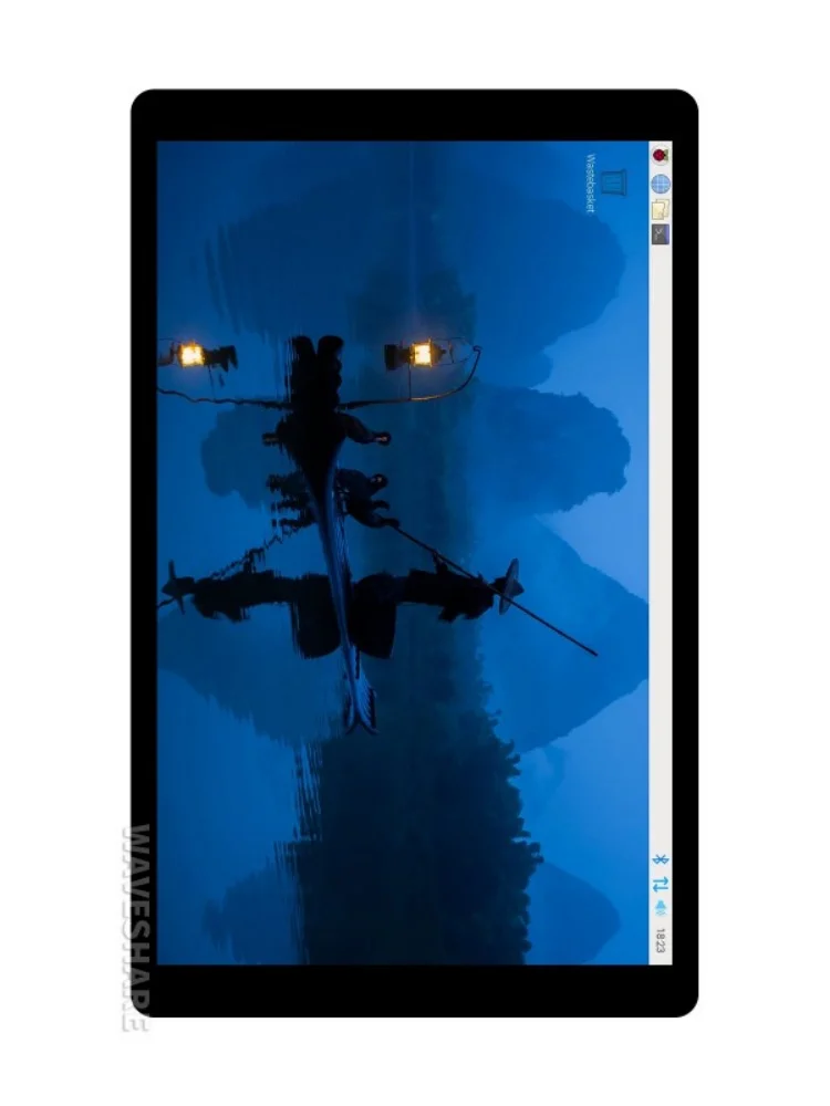 Tela de toque capacitiva DSI de 7 polegadas, 1280 × 800, IPS, painel de vidro temperado com ligação óptica, interface DSI, toque de 10 pontos