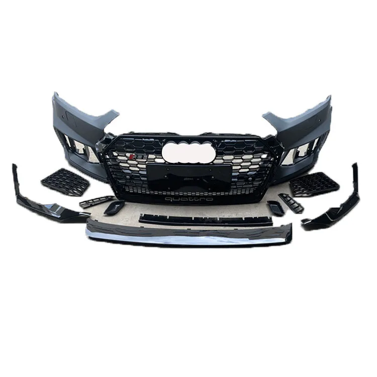 

New Upgrade Auto Parts A5 B9 Refit to RS5 Front Bumper with Grille for Audis A5 RS5 Body Kit 2017-2019