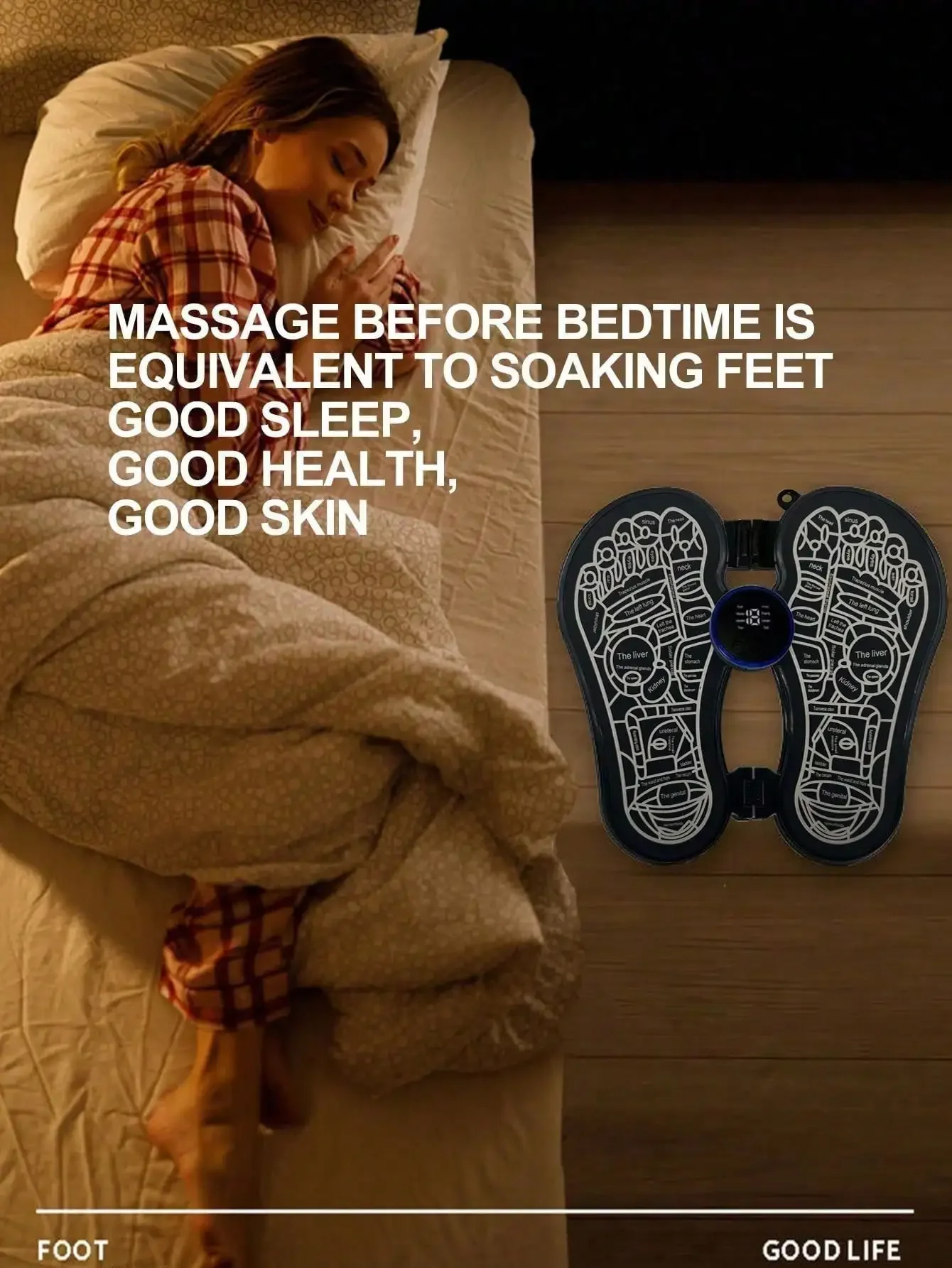 

Ems Foot Massager Household Pulse Foot Massage Pad Foot Massage Pad Intelligent Foot Acupoint Instrument Relax Muscles Skin Care