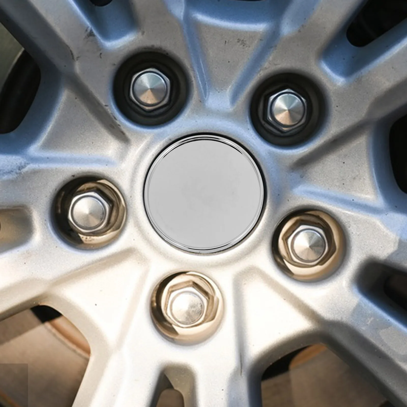 

2Pcs 69mm Outer 60mm Inner Electroplated Wheel Center Caps Car Rim DIY Hubcovers Tire Hubcaps Vehicle Decorative Blank Covers