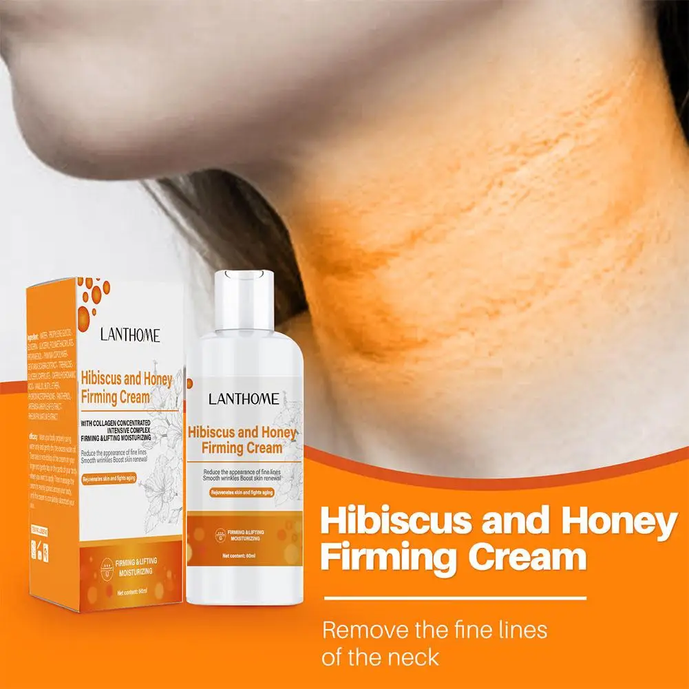 60ml Hibiscus Honey Cream Anti Wrinkles, Tightening Cream Body Fine Firming Fading Neck Neck Lines care Y4L5