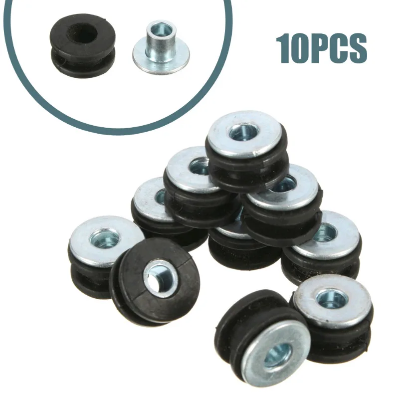 10pcs Motorbike Bolt Assortment Accessories Set Motorcycle Rubber Grommets Gasket Parts for Honda Yamaha Suzuki Kawasaki