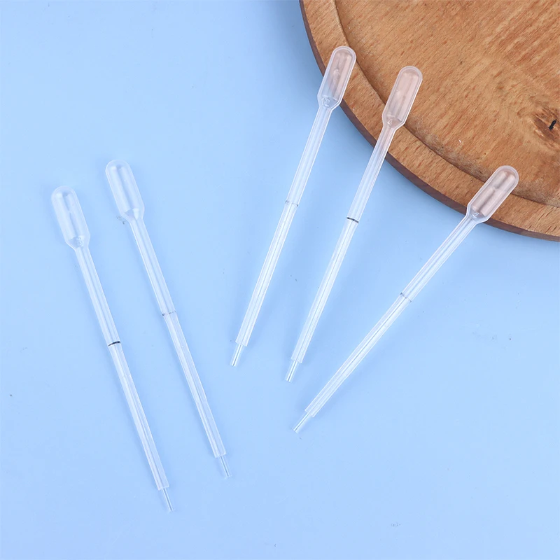 5/10Pcs 40ul Graduated Plastic Disposable Dropper Micro Pasteur Pipette for Blood Lipid & Hemoglobin Tests Laboratory Equipment