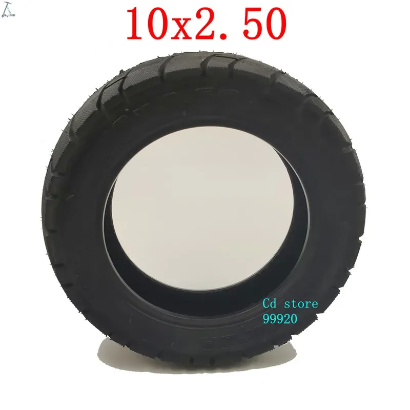 

Coolride Size 10x2.50 Vacuum Tire 10*2.50 Tubeless Tyre for Electric Scooter Balance Drive Bicycle Tyre