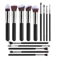 14pcs/set Cosmetic Makeup Brush High-grade Soft Fur Synthetic Foundation Brush Powder Blush Concealer Eye Shadow Makeup Brushes