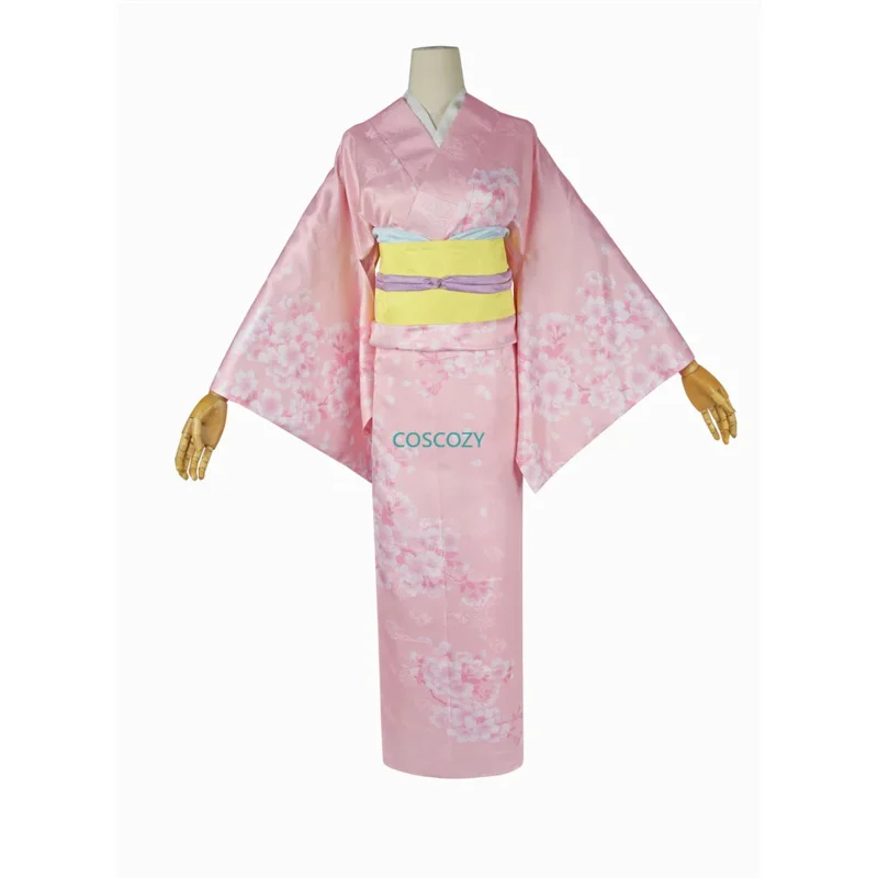 2025 Anime nuevo mi matrimonio feliz Miyo Saimori flor impresa Rosa Kinomo Cosplay disfraz peluca Headwe