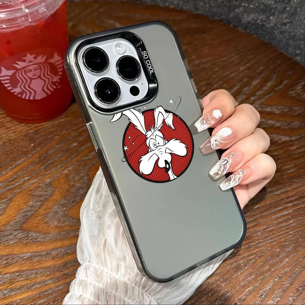 1 szt. Etui na telefon Coyote blanco, hit sprzedaży, kolor srebrny IMD, obudowa na iPhone 17 16 15 14 13 12 11 Air Pro Max Plus