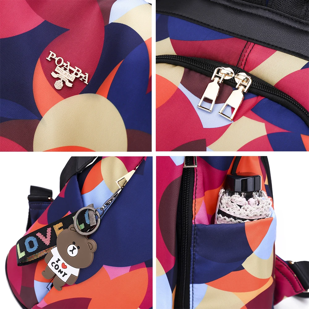 Oxford Waterproof 2025 Color pink Women Backpack Fashion Anti-theft Backpacks 2024 Large Capacity laptop backpack женский рюкзак