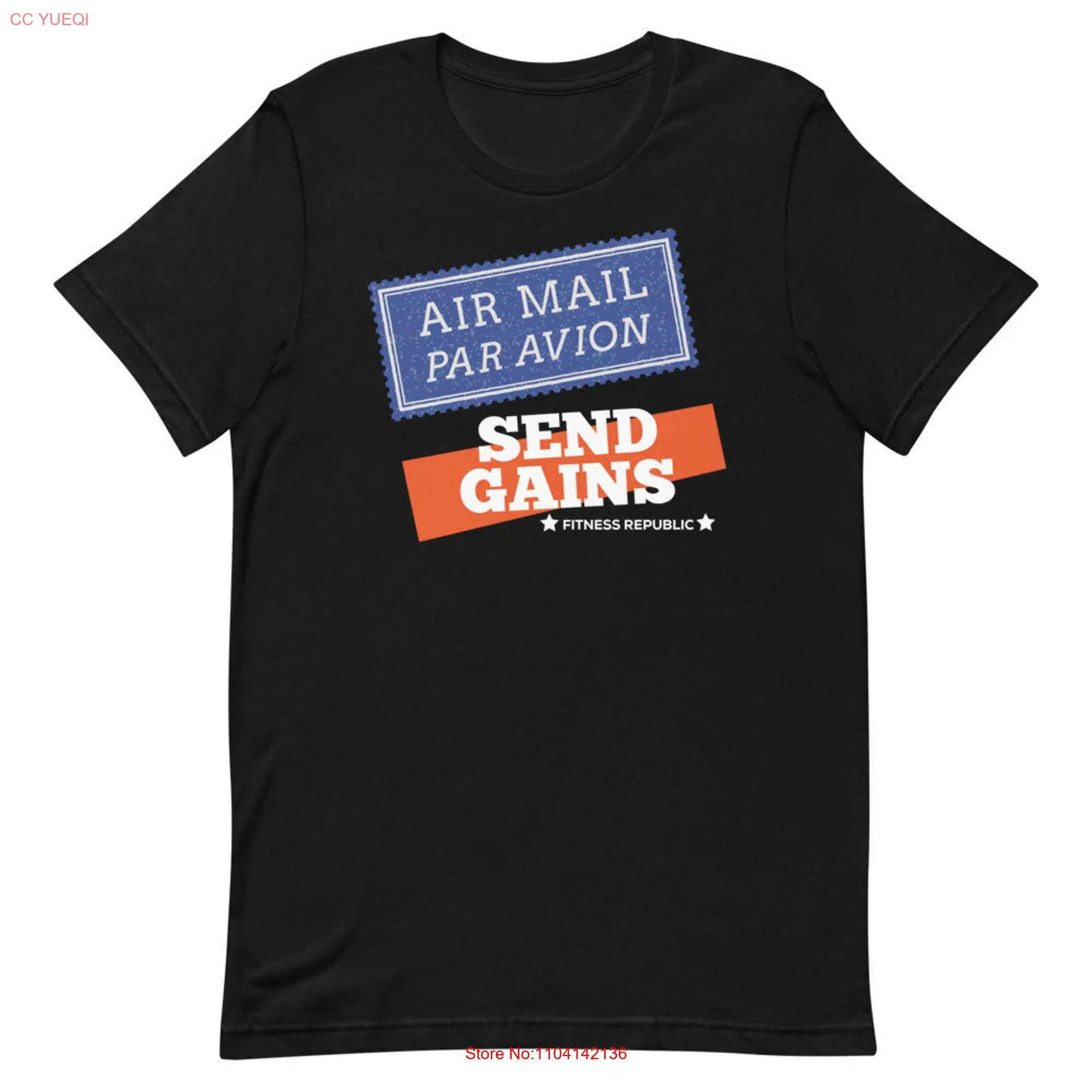 SEND GAINS Gym  T Shirt funny Fitness Republic long or short sleeves